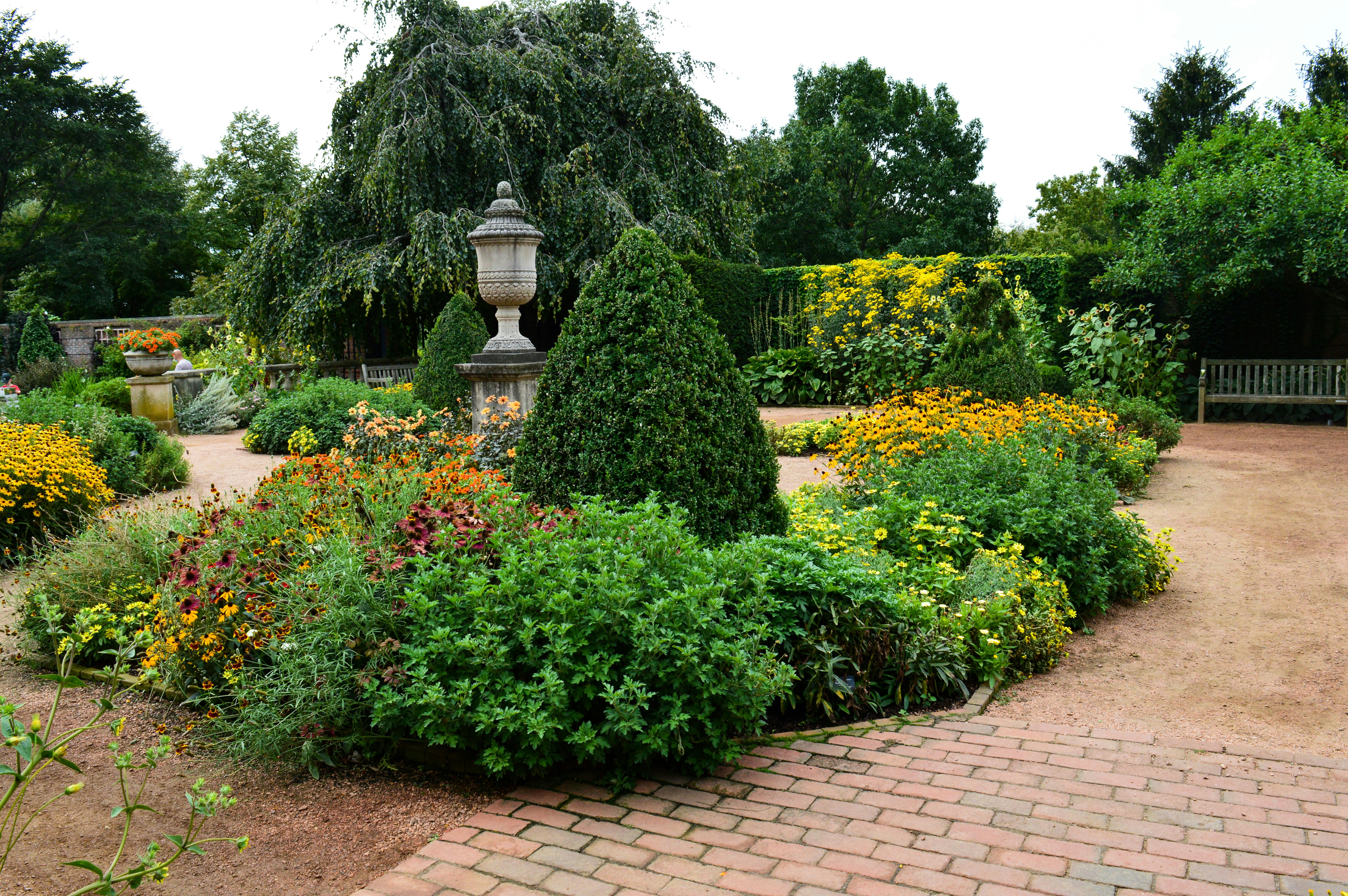 Beautifully landscaped garden patio